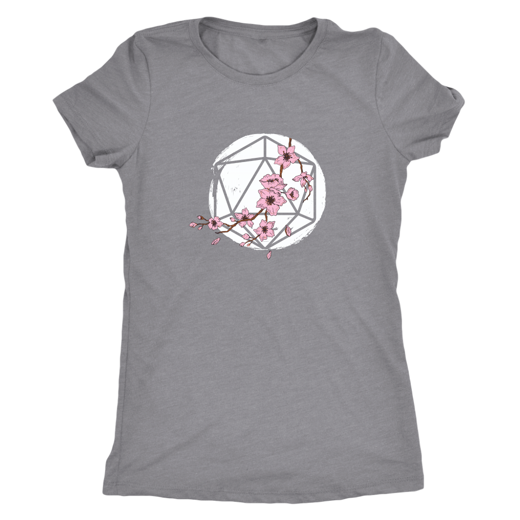 D20 Cherry Blossom T-shirt  - Gemmed Firefly