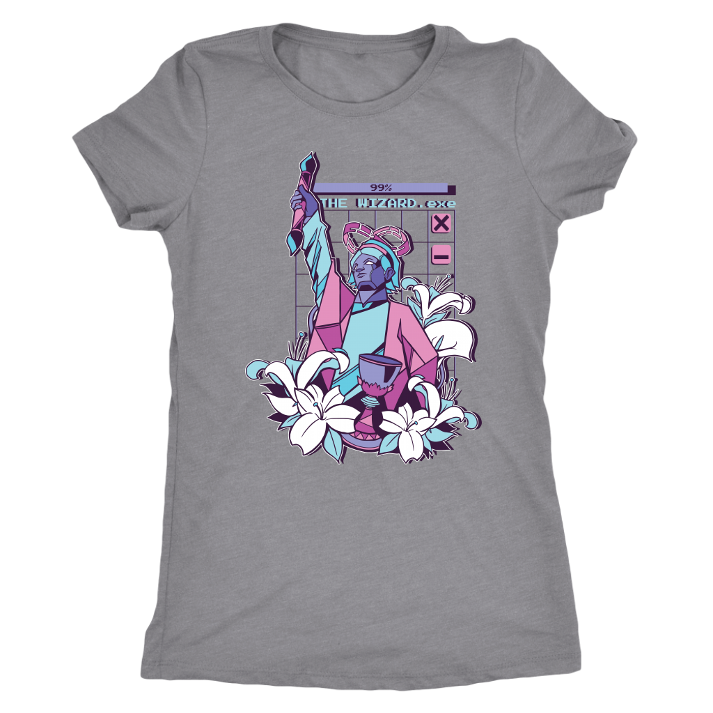 The Magician Tarot in Cyber Vapor T-shirt  - Gemmed Firefly