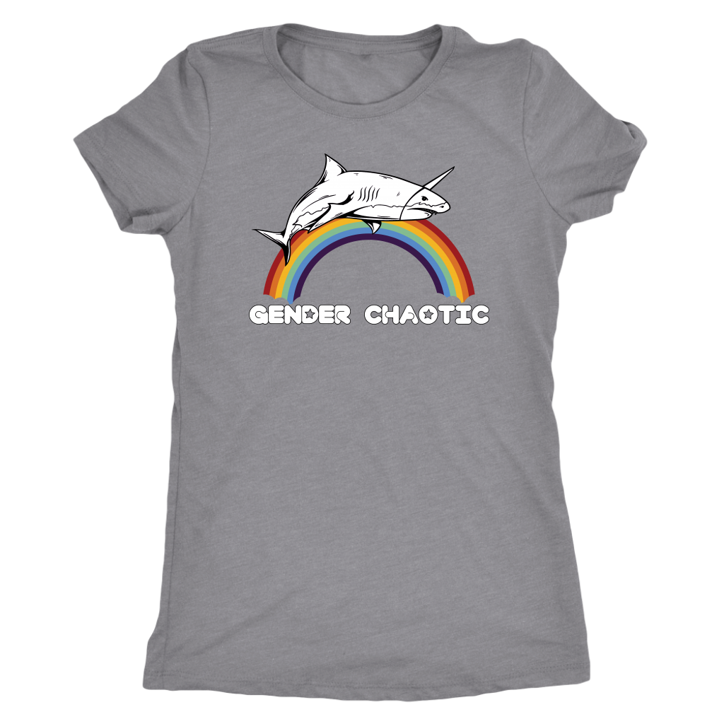 Gender Chaotic Shark T-shirt  - Gemmed Firefly