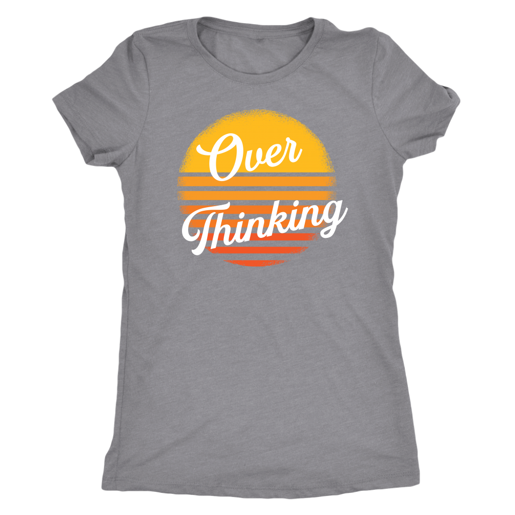 Overthinking Retro Sun T-shirt  - Gemmed Firefly