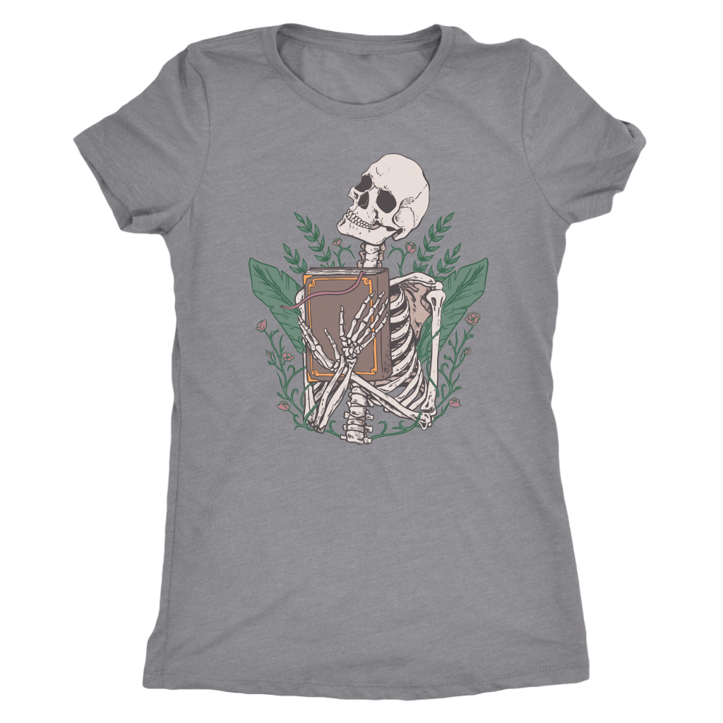 Libris Mortis - Skeleton with a Book Shirt T-shirt  - Gemmed Firefly