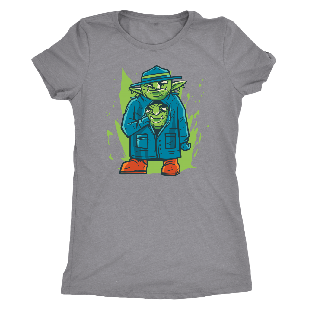 Two Goblins in a Trench Coat T-shirt  - Gemmed Firefly