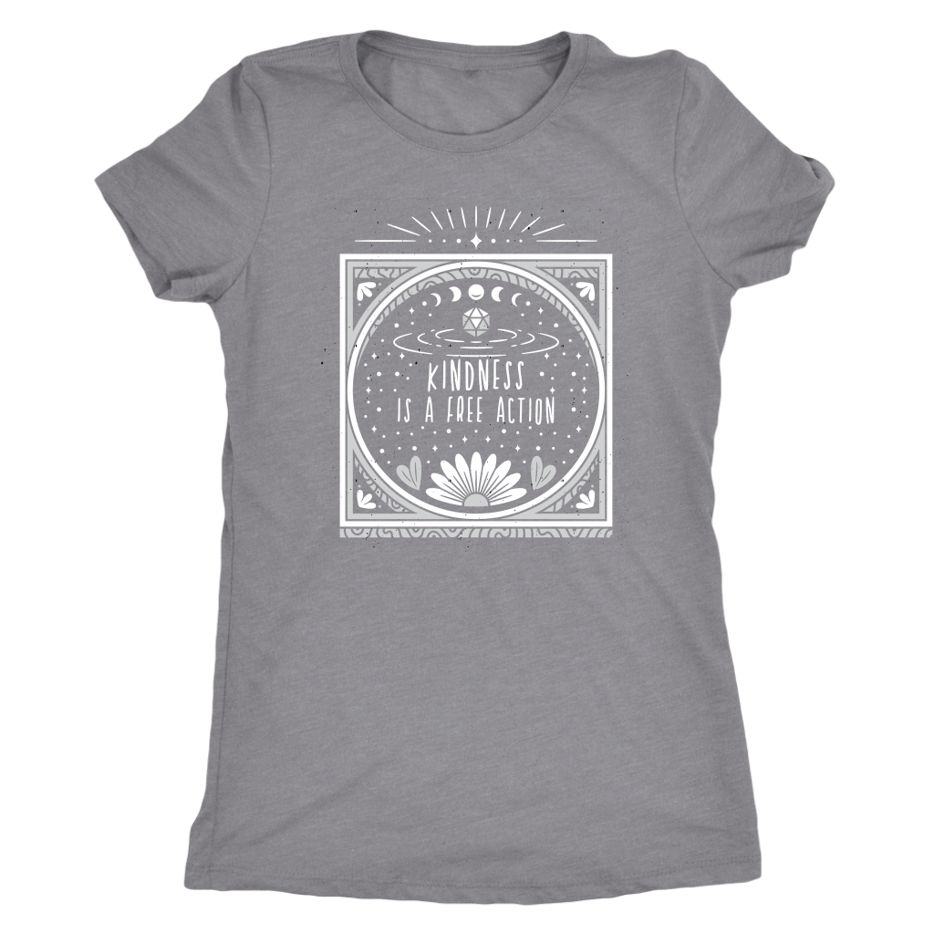 Kindness is a Free Action T-shirt  - Gemmed Firefly