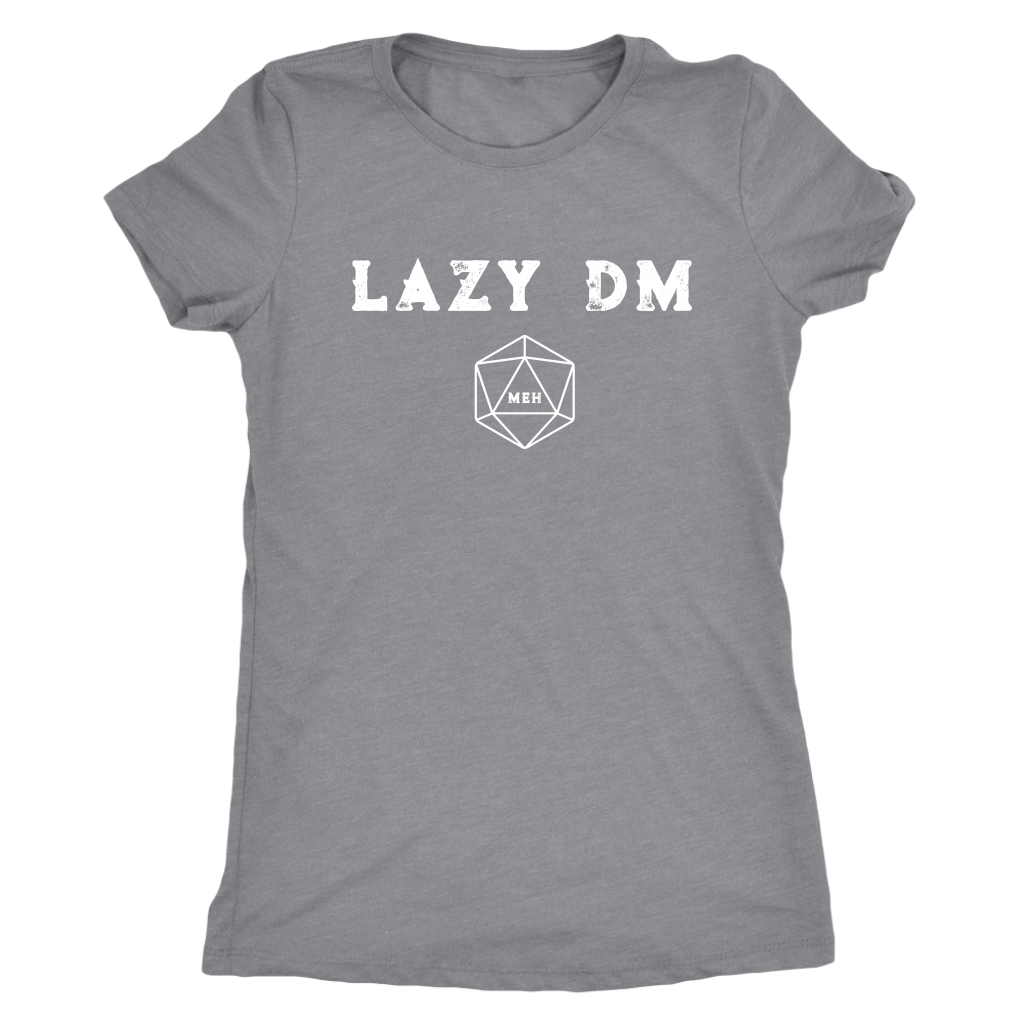 Lazy DM Meh D20 T-shirt  - Gemmed Firefly