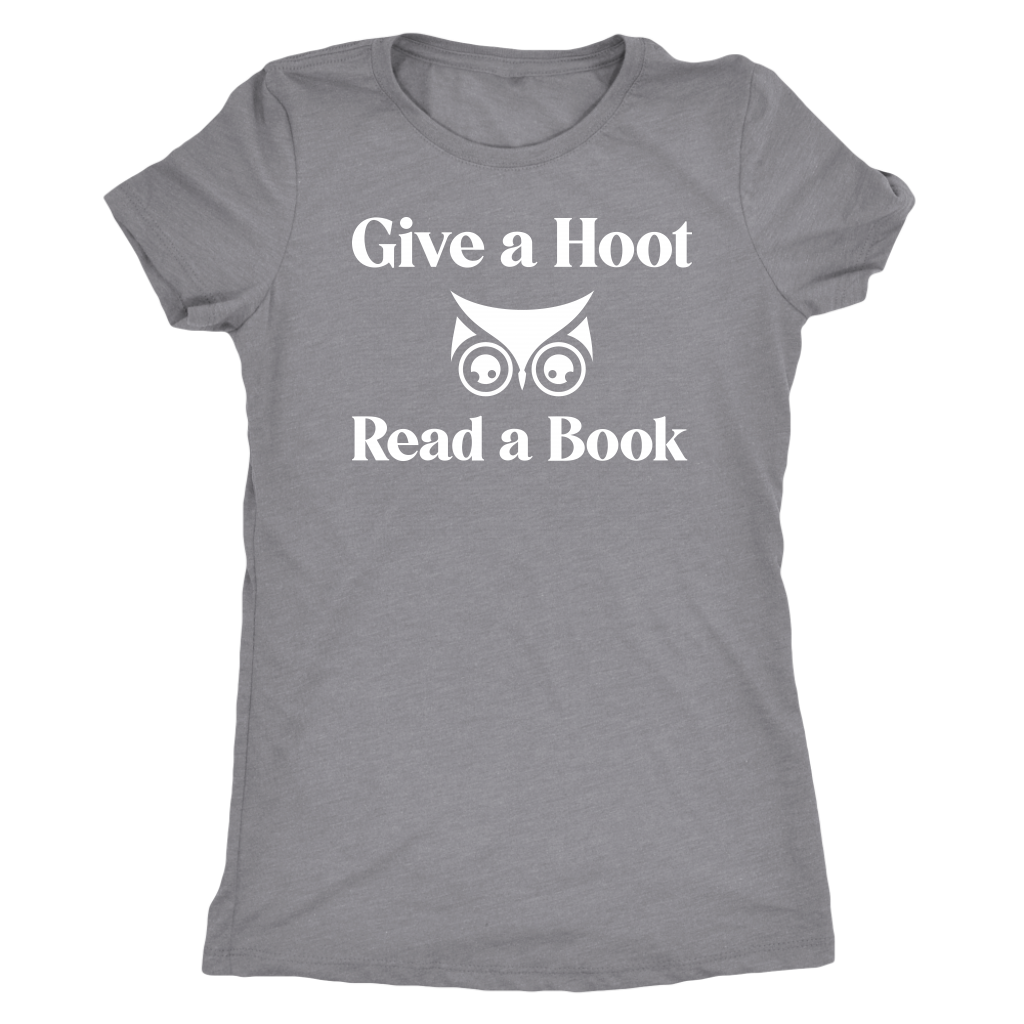 Give A Hoot Read A Book Shirt T-shirt  - Gemmed Firefly