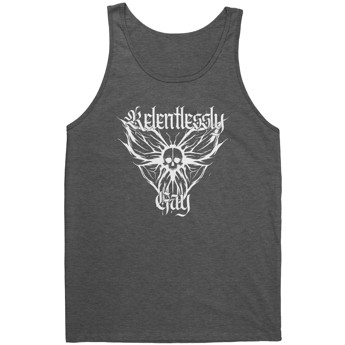 Relentlessly Gay (Metal Design) T-shirt  - Gemmed Firefly