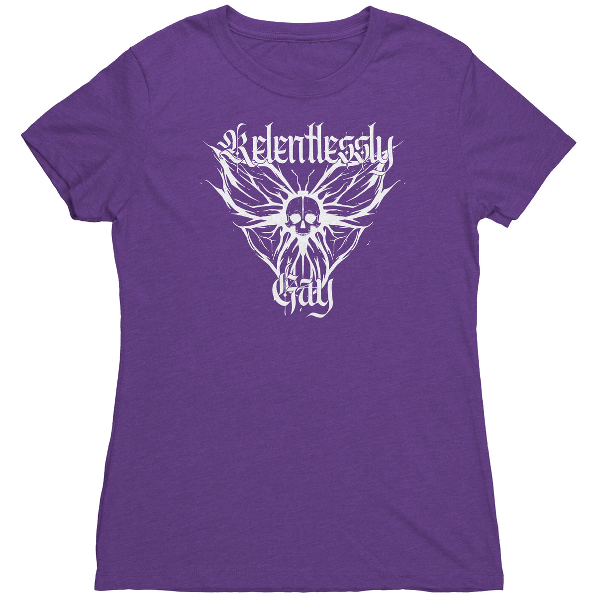 Relentlessly Gay (Metal Design) T-shirt  - Gemmed Firefly