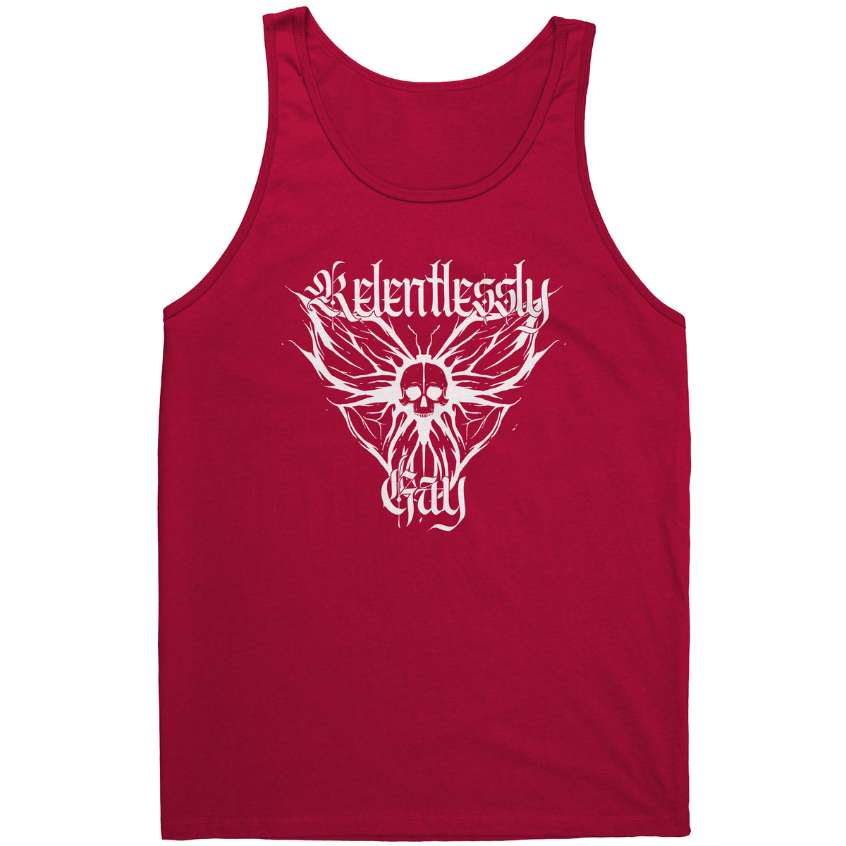 Relentlessly Gay (Metal Design) T-shirt  - Gemmed Firefly