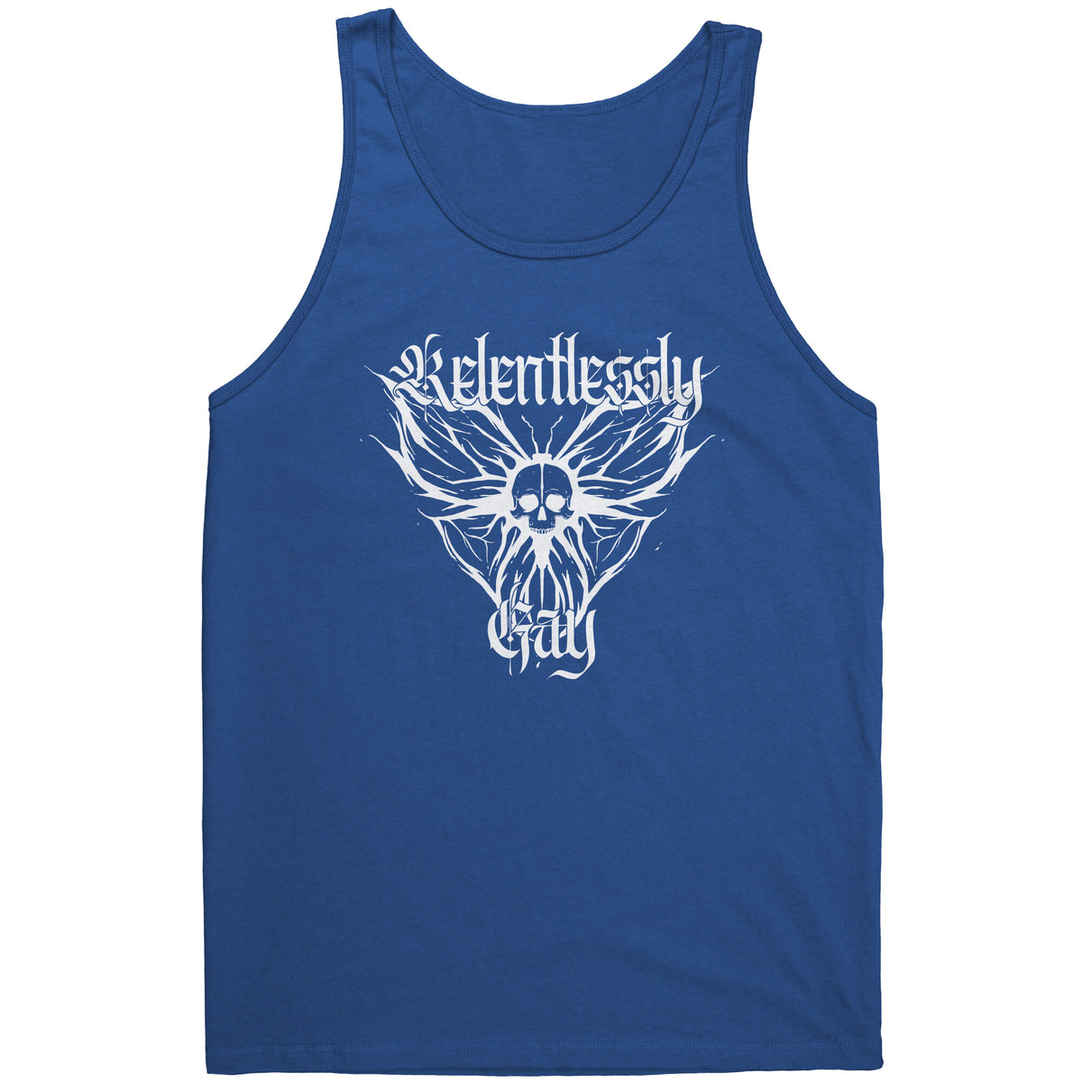 Relentlessly Gay (Metal Design) T-shirt  - Gemmed Firefly