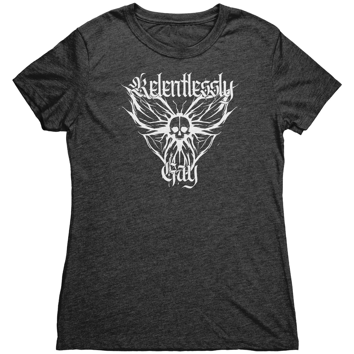 Relentlessly Gay (Metal Design) T-shirt  - Gemmed Firefly