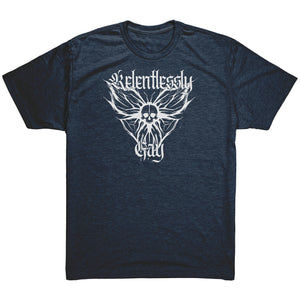 Relentlessly Gay (Metal Design) T-shirt  - Gemmed Firefly