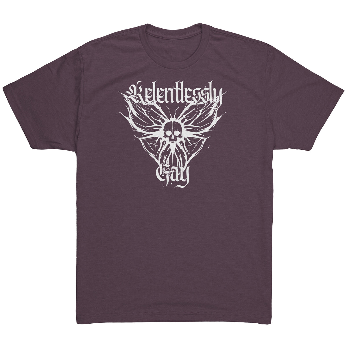 Relentlessly Gay (Metal Design) T-shirt  - Gemmed Firefly