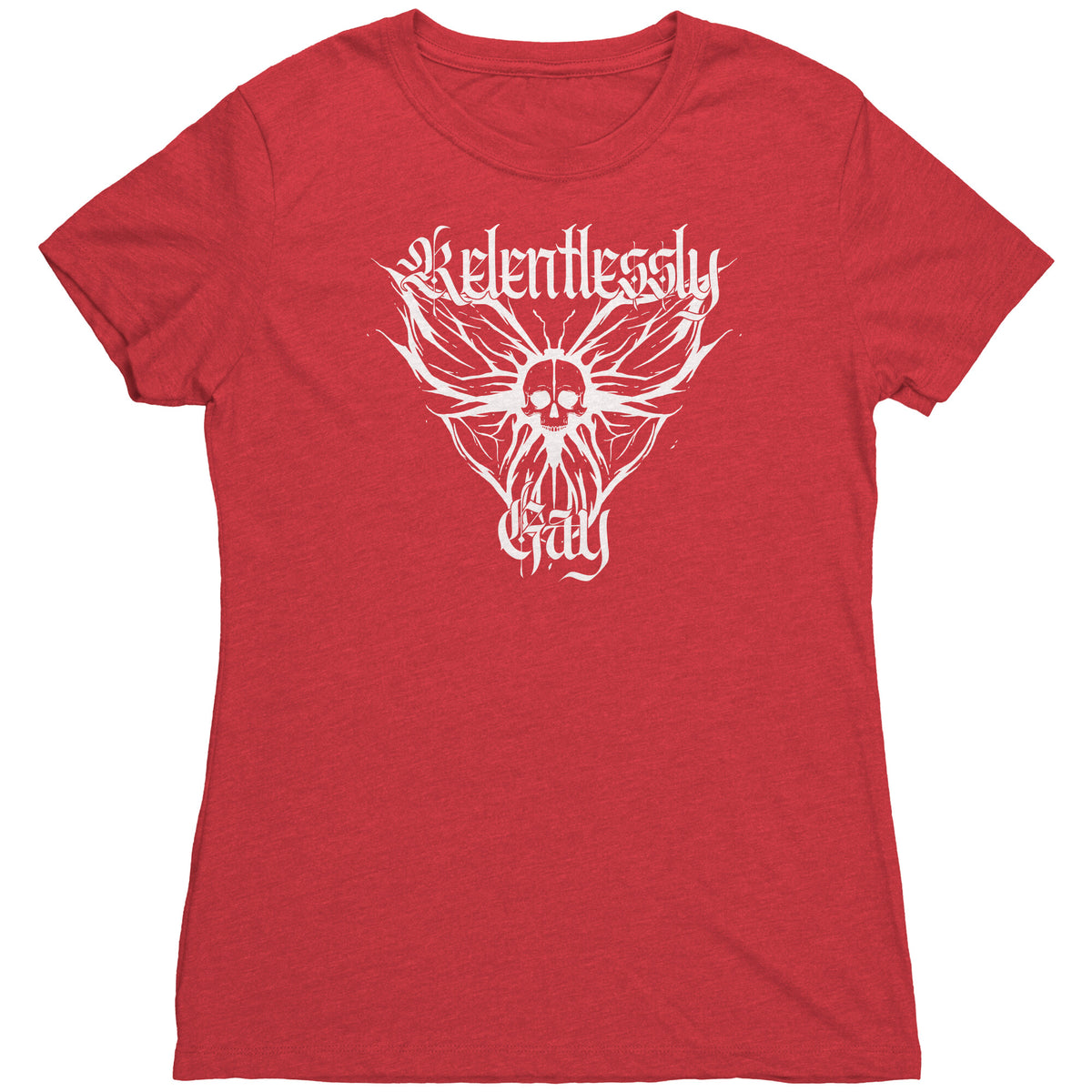 Relentlessly Gay (Metal Design) T-shirt  - Gemmed Firefly