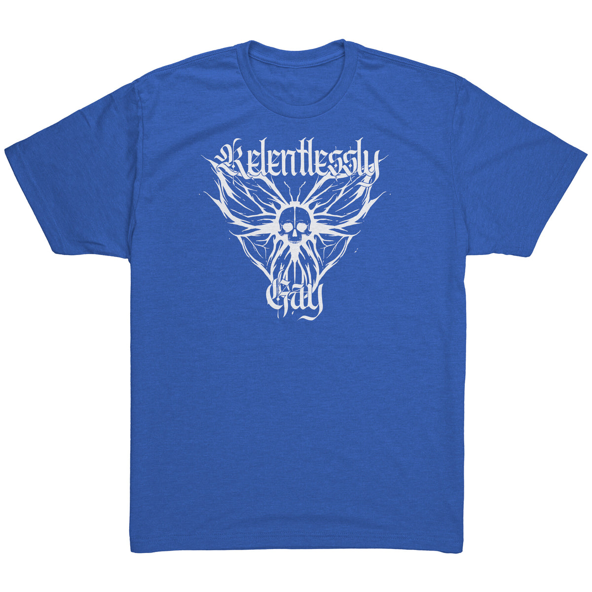 Relentlessly Gay (Metal Design) T-shirt  - Gemmed Firefly