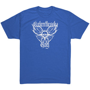 Relentlessly Gay (Metal Design) T-shirt  - Gemmed Firefly