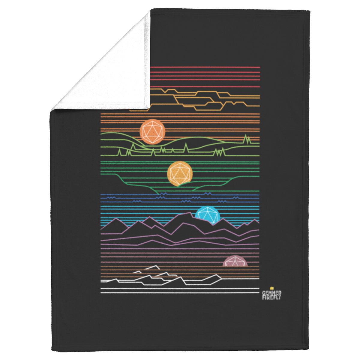 Rising Setting Sun Blanket Blankets  - Gemmed Firefly