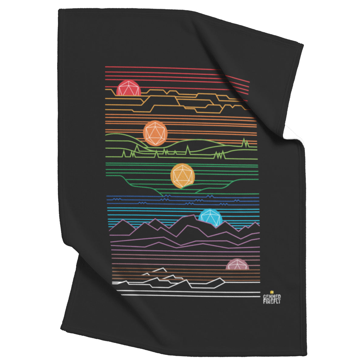 Rising Setting Sun Blanket Blankets  - Gemmed Firefly