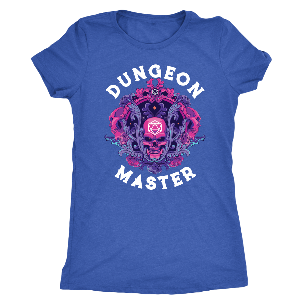 Dungeon Master Dark Skull D20 Rune T-shirt  - Gemmed Firefly