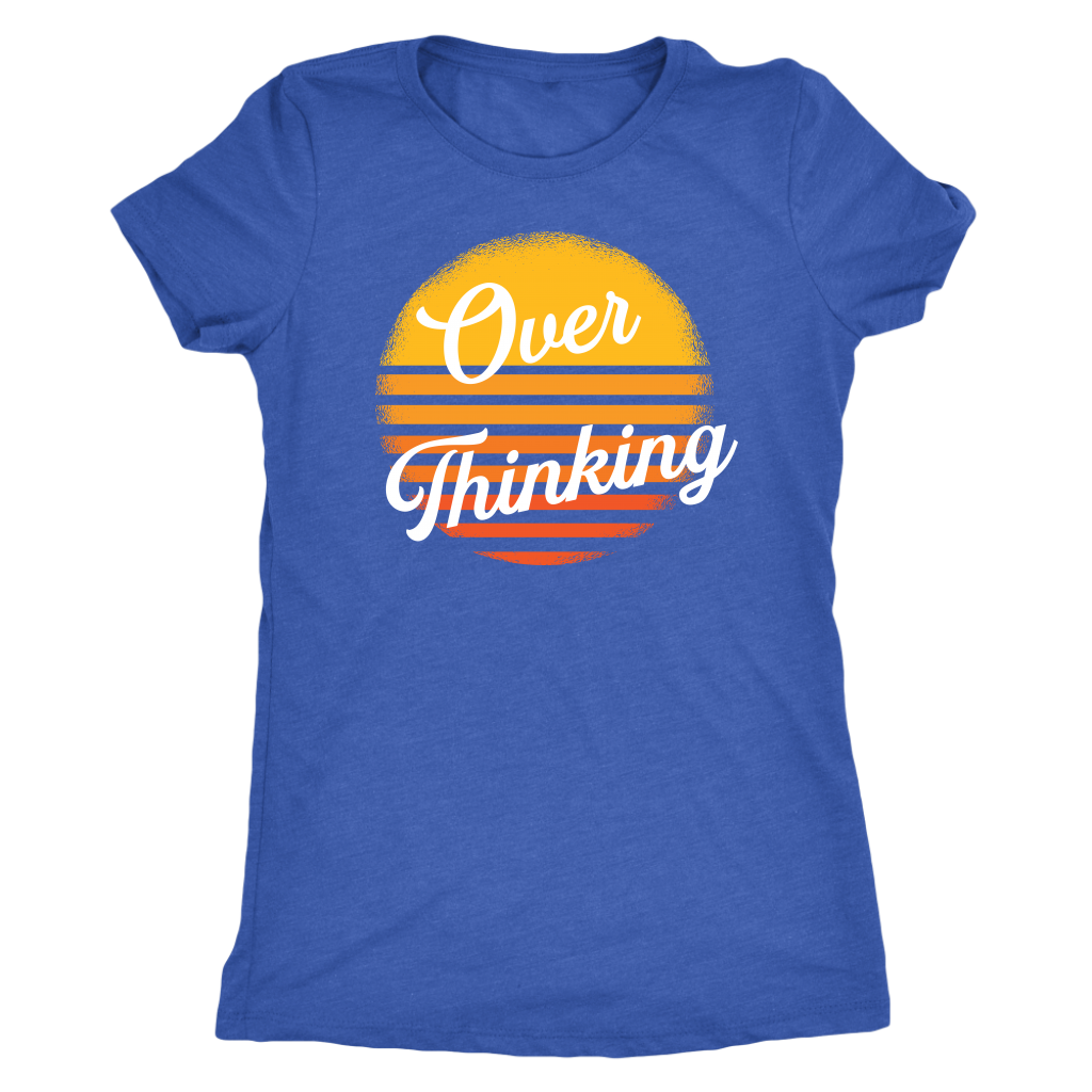 Overthinking Retro Sun T-shirt  - Gemmed Firefly