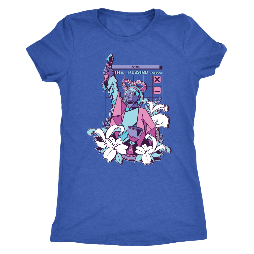 The Magician Tarot in Cyber Vapor T-shirt  - Gemmed Firefly