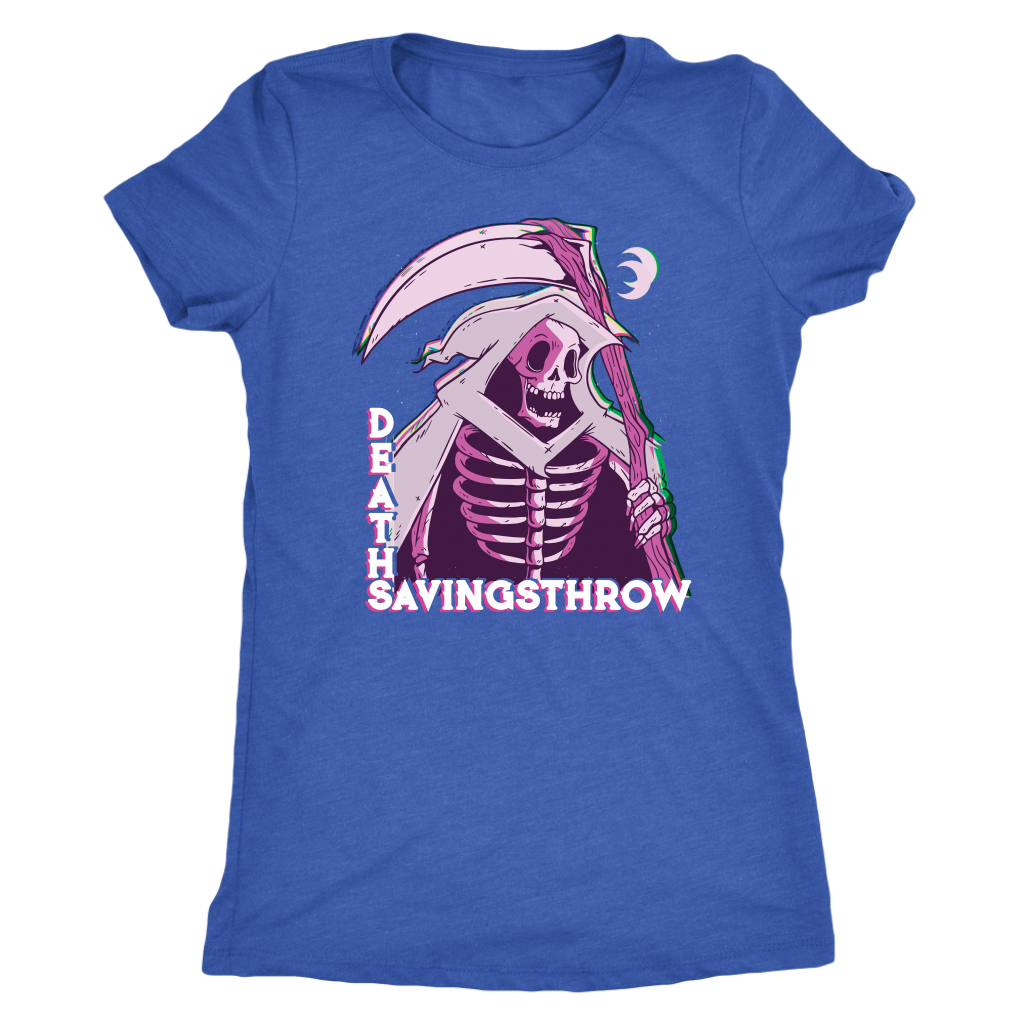 Death Save Glitch Reaper T-shirt  - Gemmed Firefly