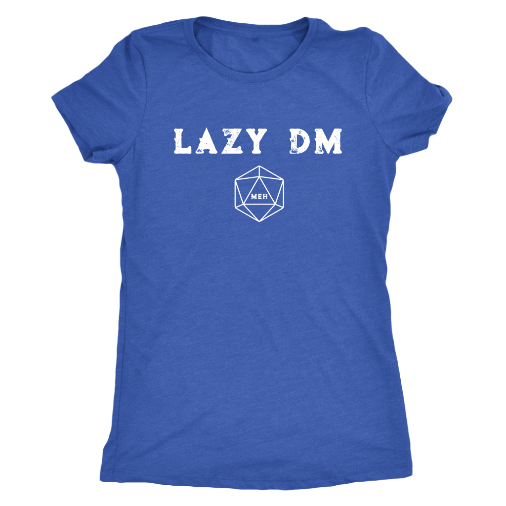 Lazy DM Meh D20 T-shirt  - Gemmed Firefly