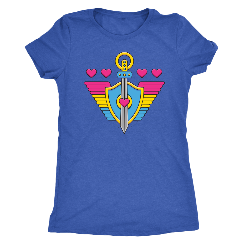 Pansexual Paladin (Badge Only) T-shirt  - Gemmed Firefly
