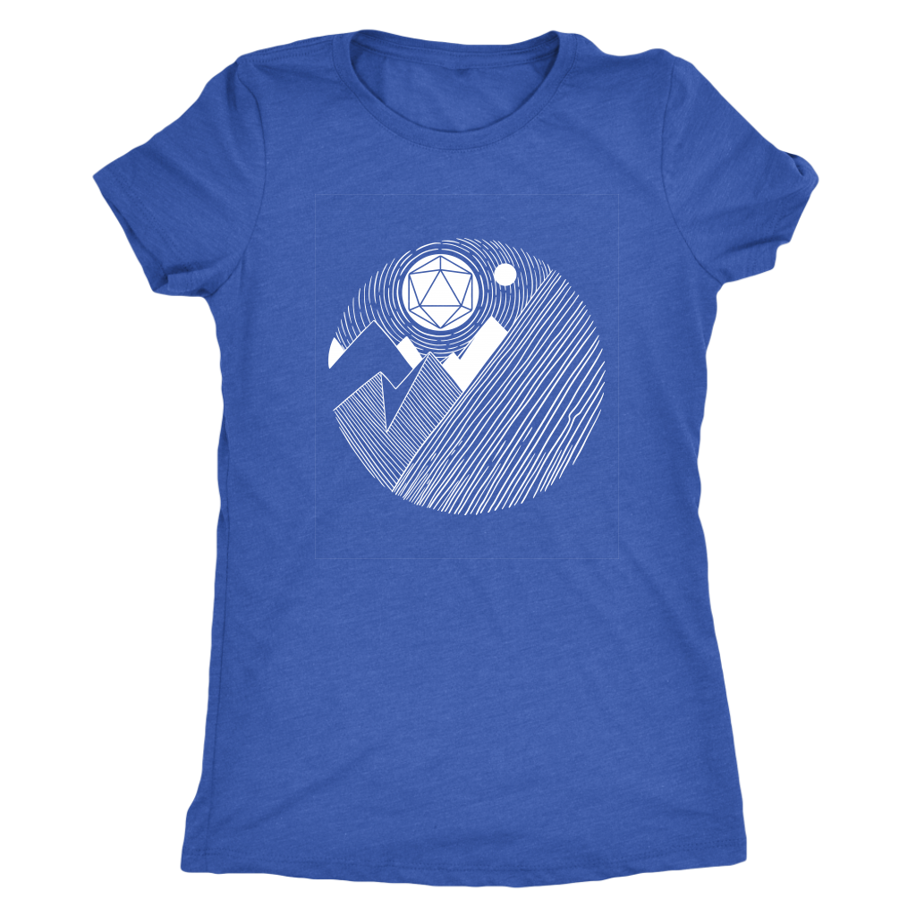 D20 Mountains Majesty T-shirt  - Gemmed Firefly