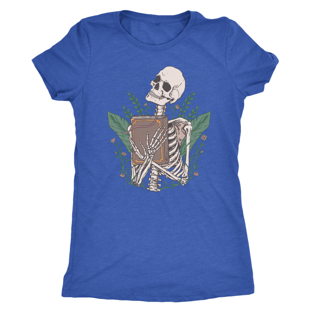 Libris Mortis - Skeleton with a Book Shirt T-shirt  - Gemmed Firefly