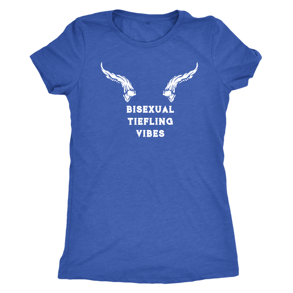 Bisexual Tiefling Vibes T-shirt  - Gemmed Firefly