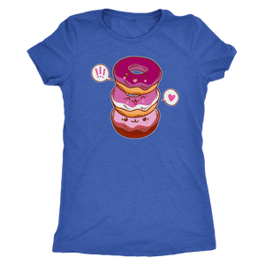 Lesbian Flag Cutie Donuts T-shirt  - Gemmed Firefly