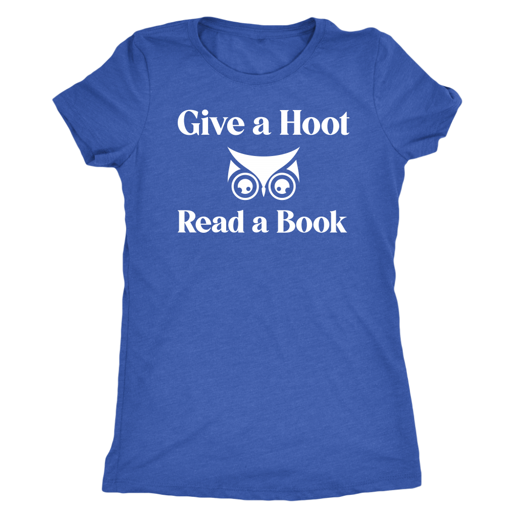 Give A Hoot Read A Book Shirt T-shirt  - Gemmed Firefly