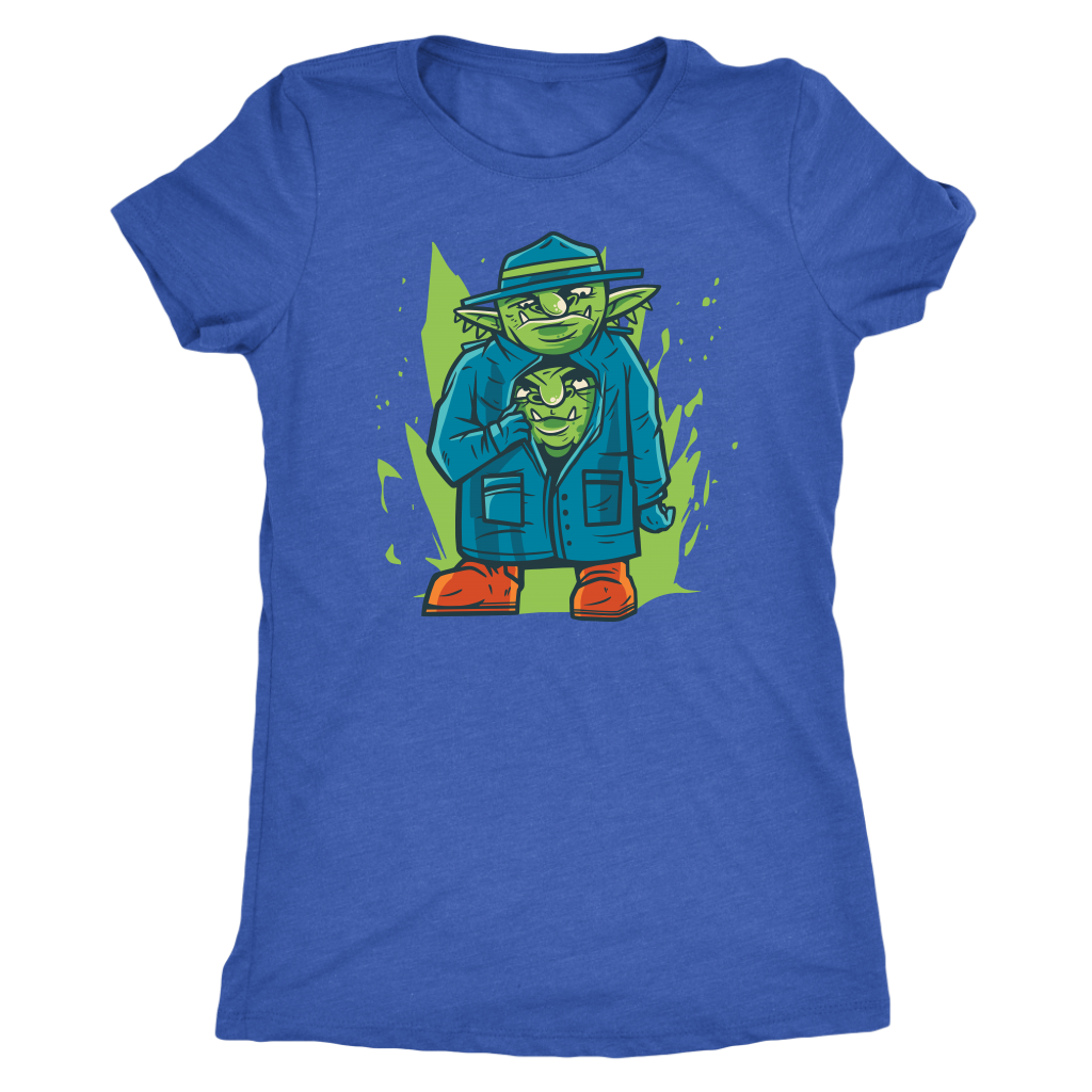 Two Goblins in a Trench Coat T-shirt  - Gemmed Firefly