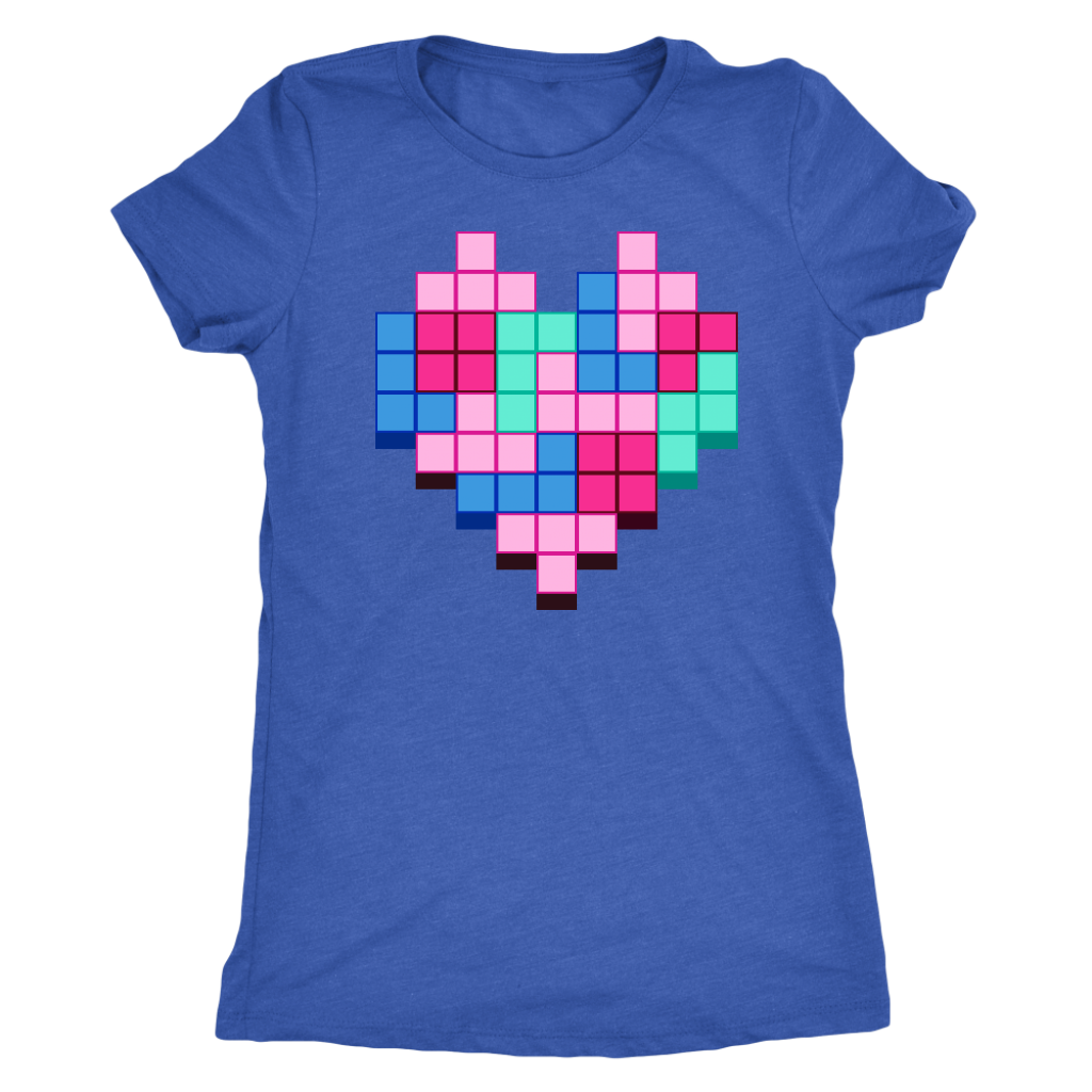 Candy Block Love Heart T-shirt  - Gemmed Firefly