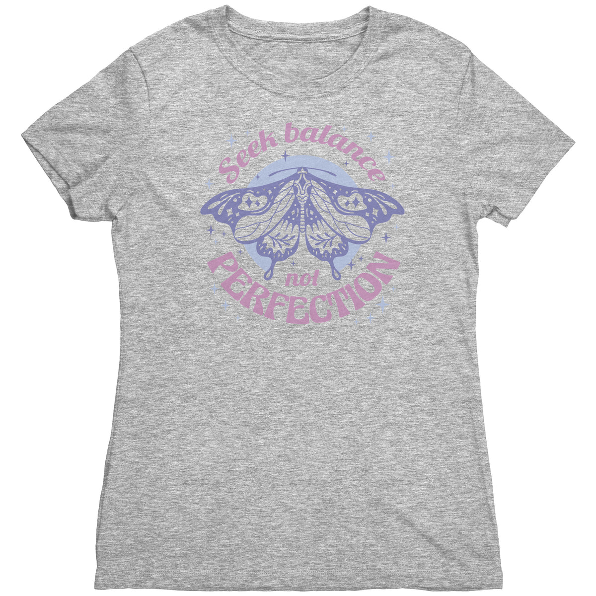 Seek Balance, Not Perfection Butterfly T-shirt  - Gemmed Firefly