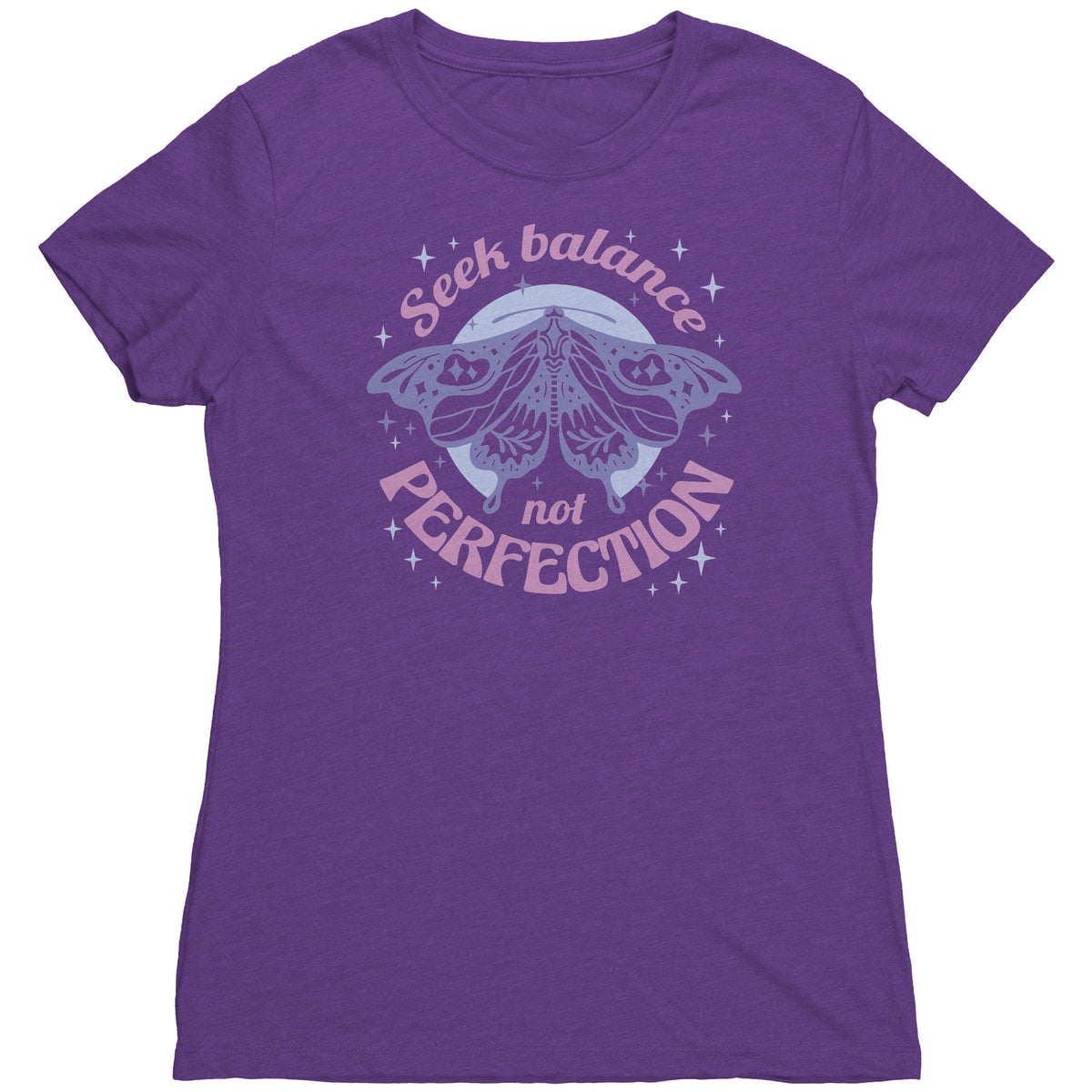 Seek Balance, Not Perfection Butterfly T-shirt  - Gemmed Firefly