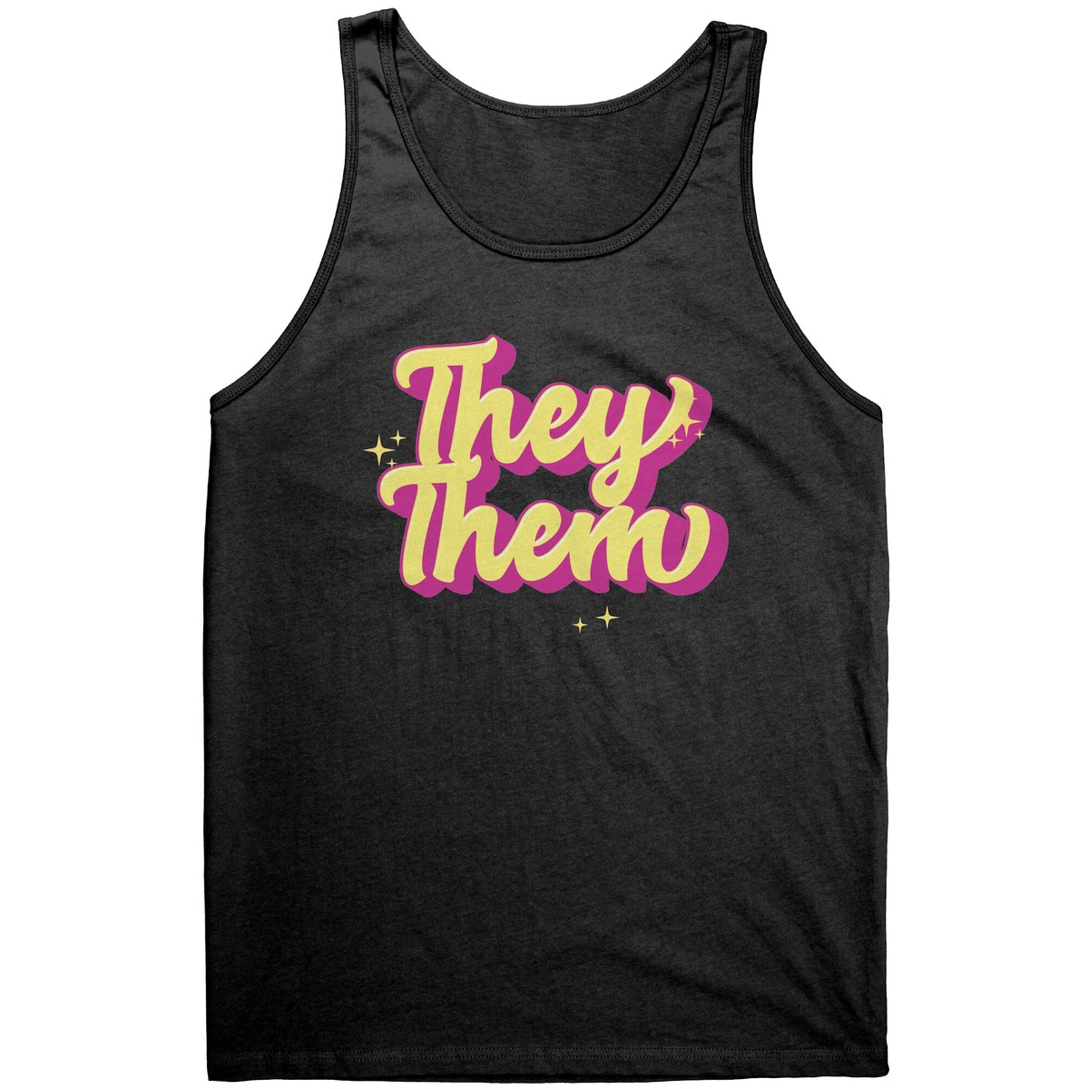 Golden Shine They/Them Non-binary T-shirt  - Gemmed Firefly