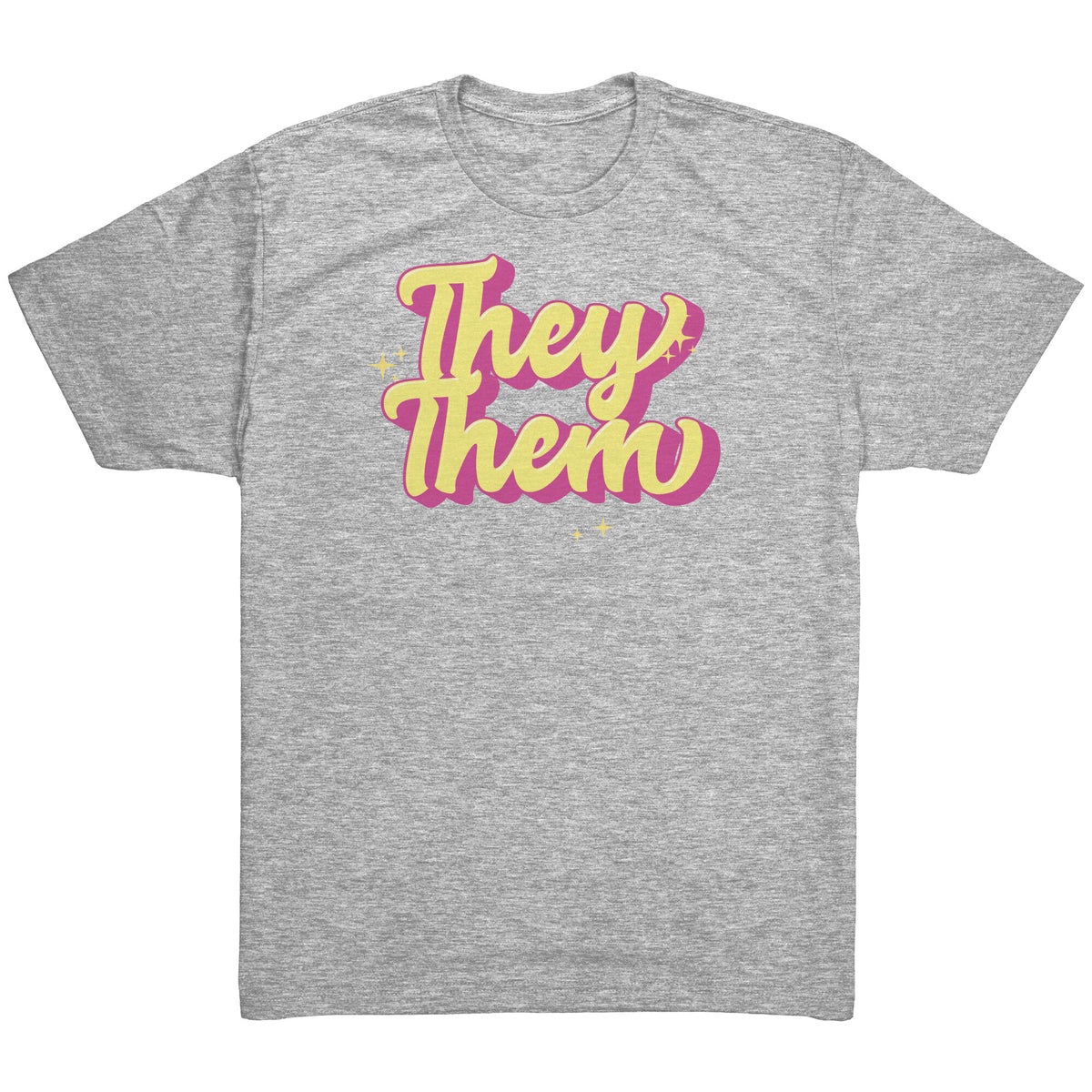 Golden Shine They/Them Non-binary T-shirt  - Gemmed Firefly