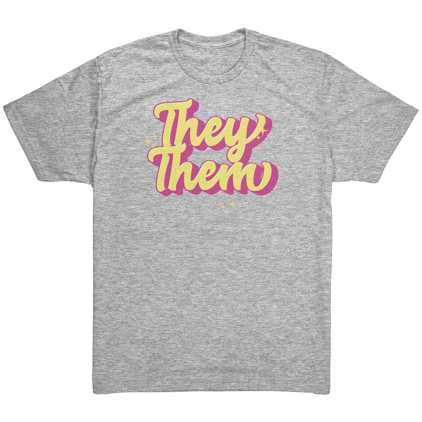 Golden Shine They/Them Non-binary T-shirt  - Gemmed Firefly