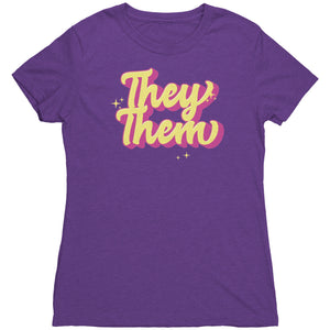 Golden Shine They/Them Non-binary T-shirt  - Gemmed Firefly