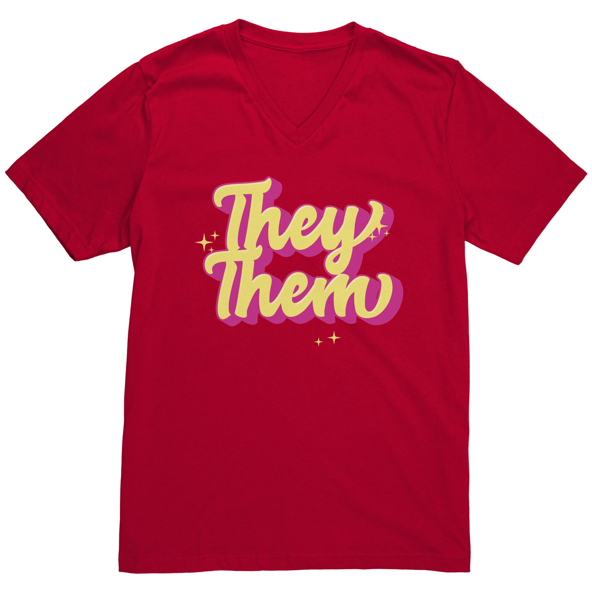 Golden Shine They/Them Non-binary T-shirt  - Gemmed Firefly