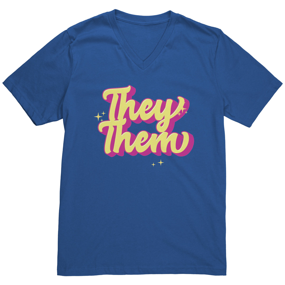 Golden Shine They/Them Non-binary T-shirt  - Gemmed Firefly