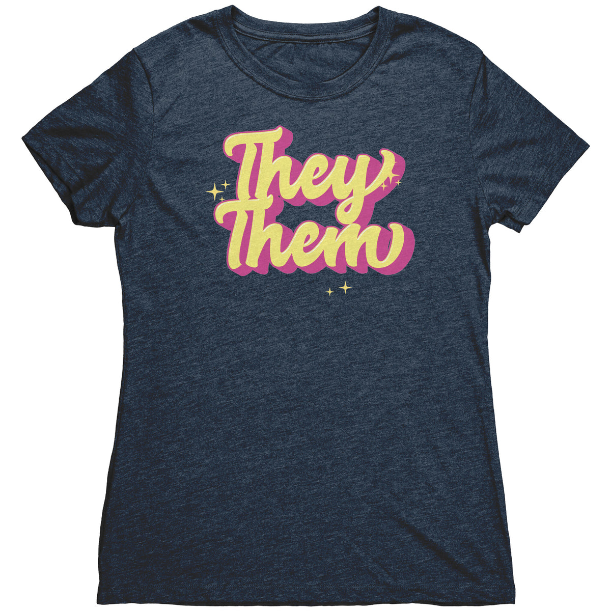 Golden Shine They/Them Non-binary T-shirt  - Gemmed Firefly