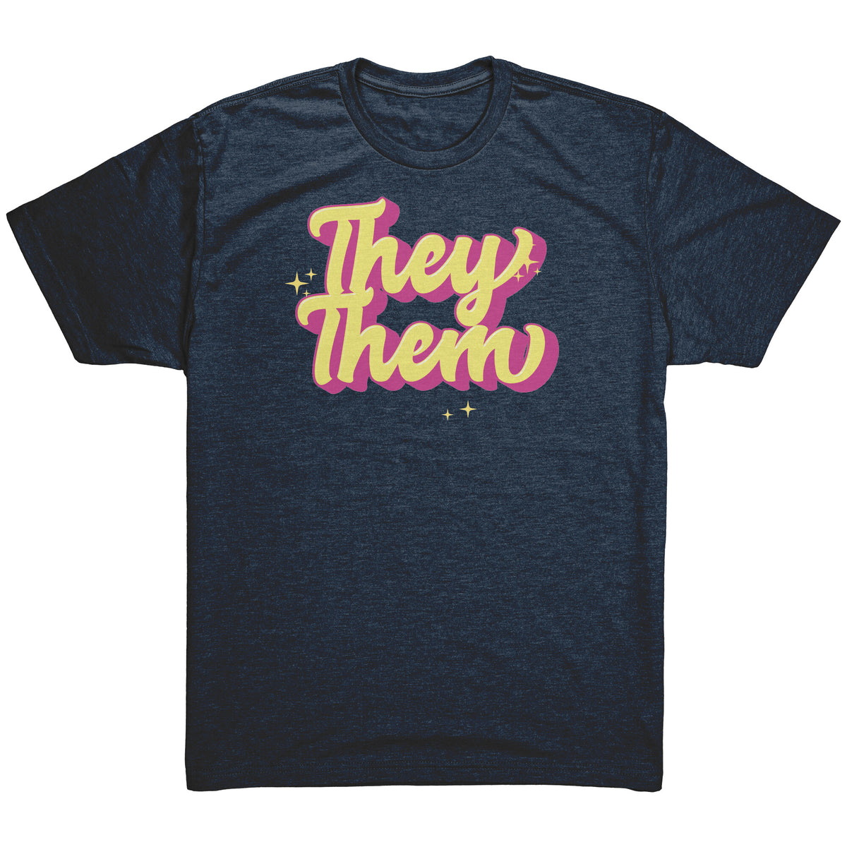 Golden Shine They/Them Non-binary T-shirt  - Gemmed Firefly