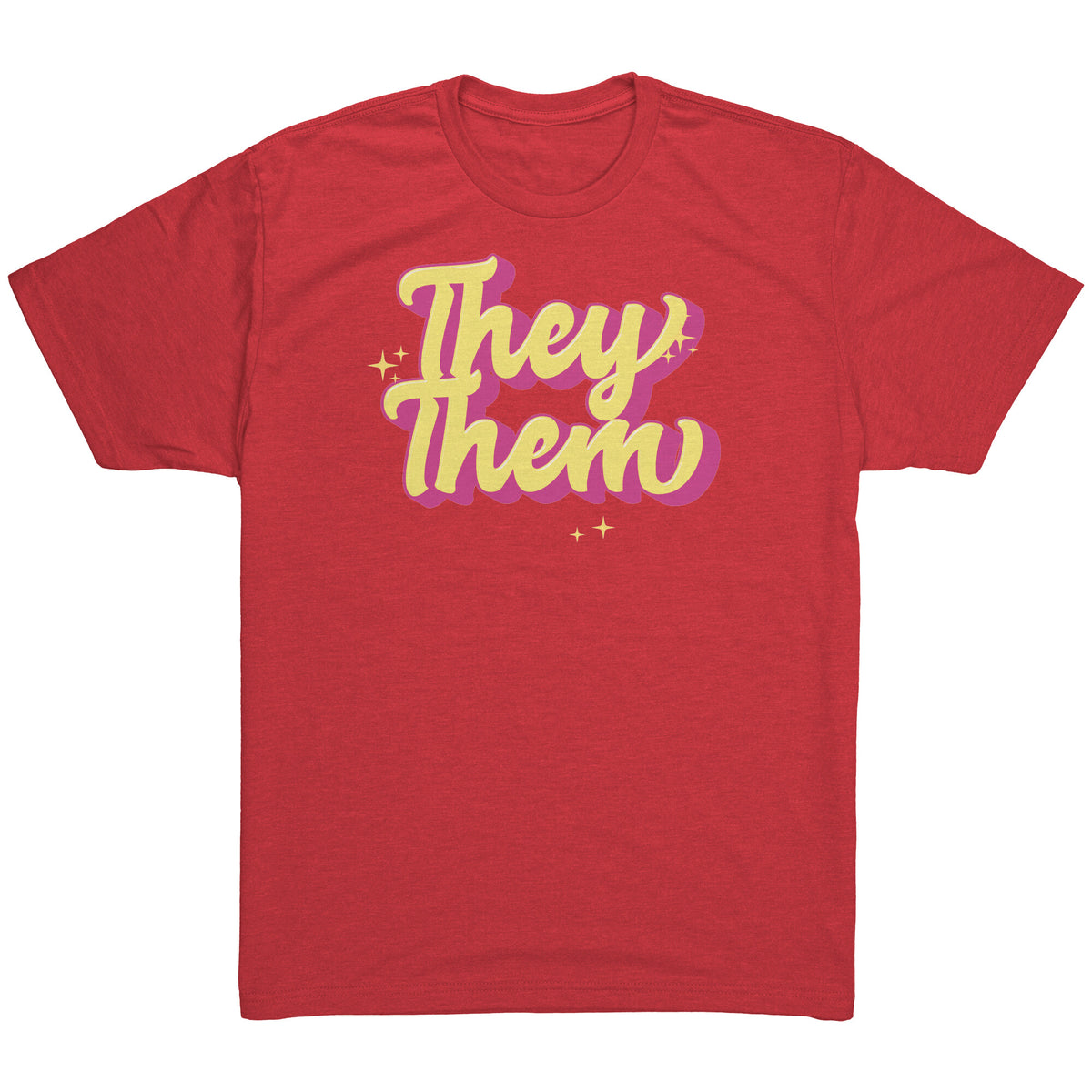 Golden Shine They/Them Non-binary T-shirt  - Gemmed Firefly