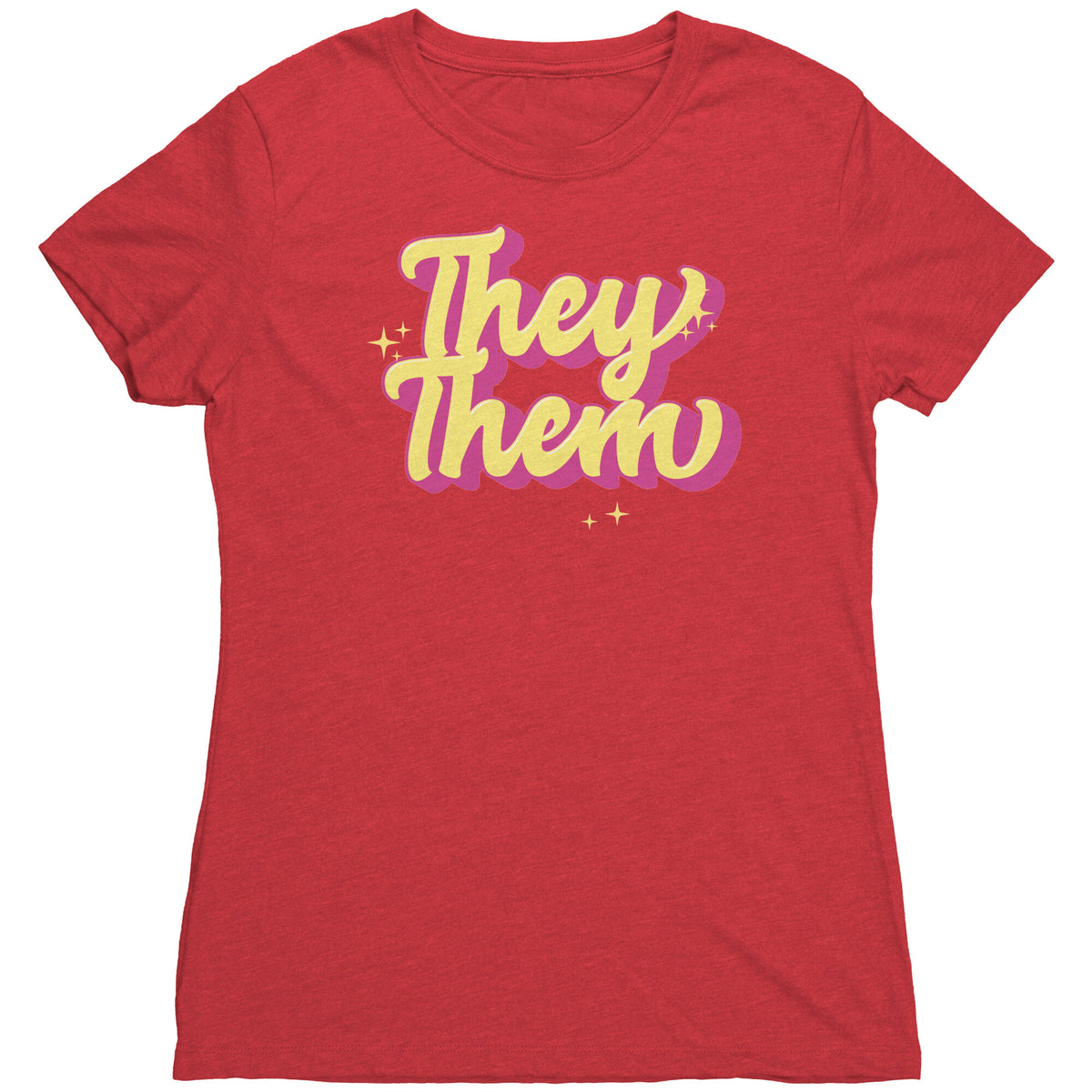 Golden Shine They/Them Non-binary T-shirt  - Gemmed Firefly