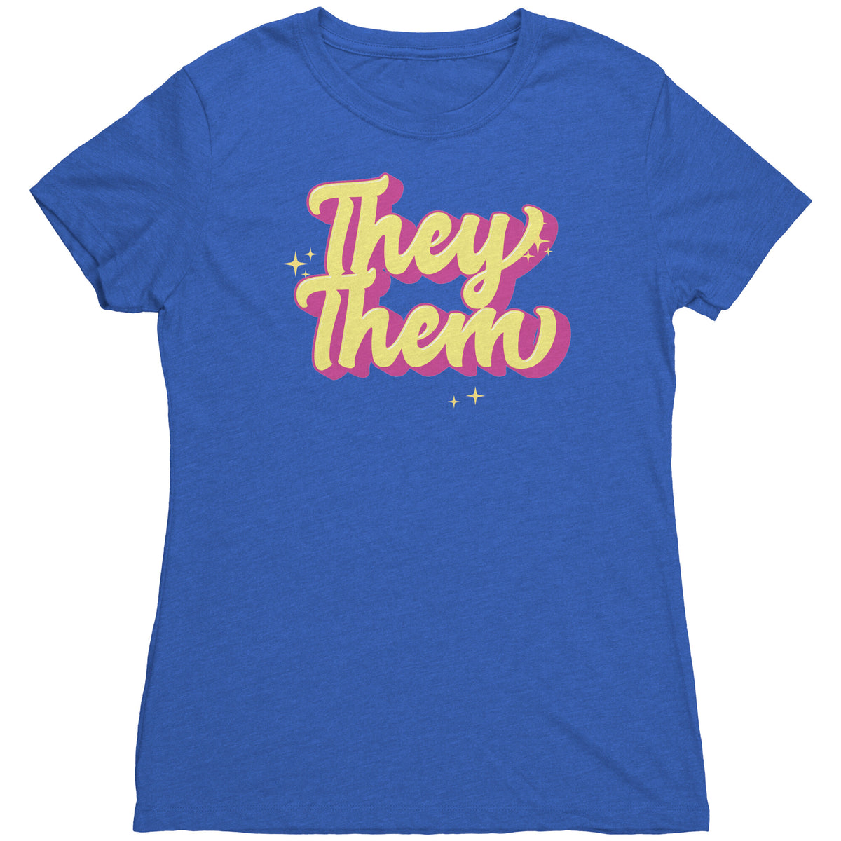 Golden Shine They/Them Non-binary T-shirt  - Gemmed Firefly