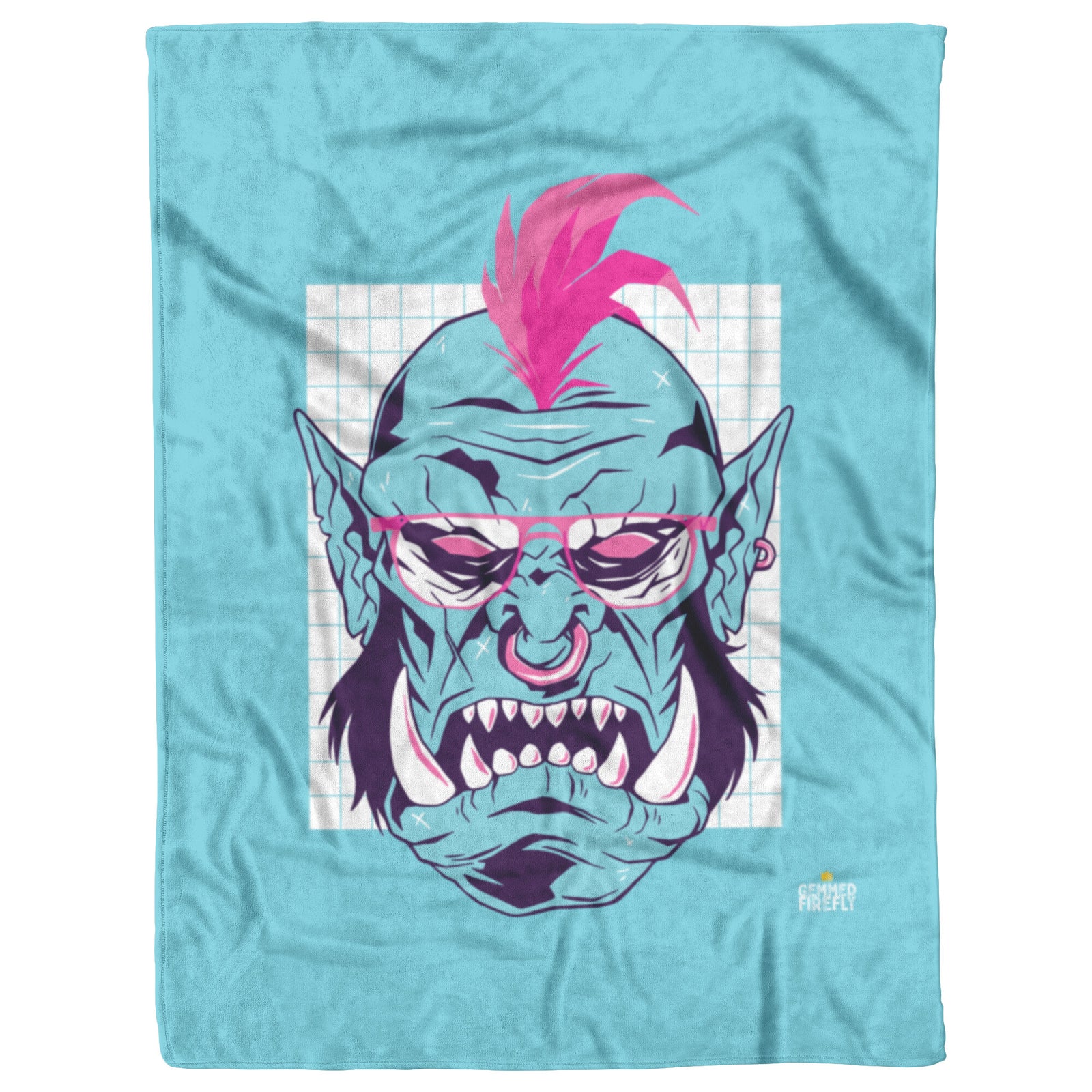 Vapor Orc Blue Blanket Blankets  - Gemmed Firefly