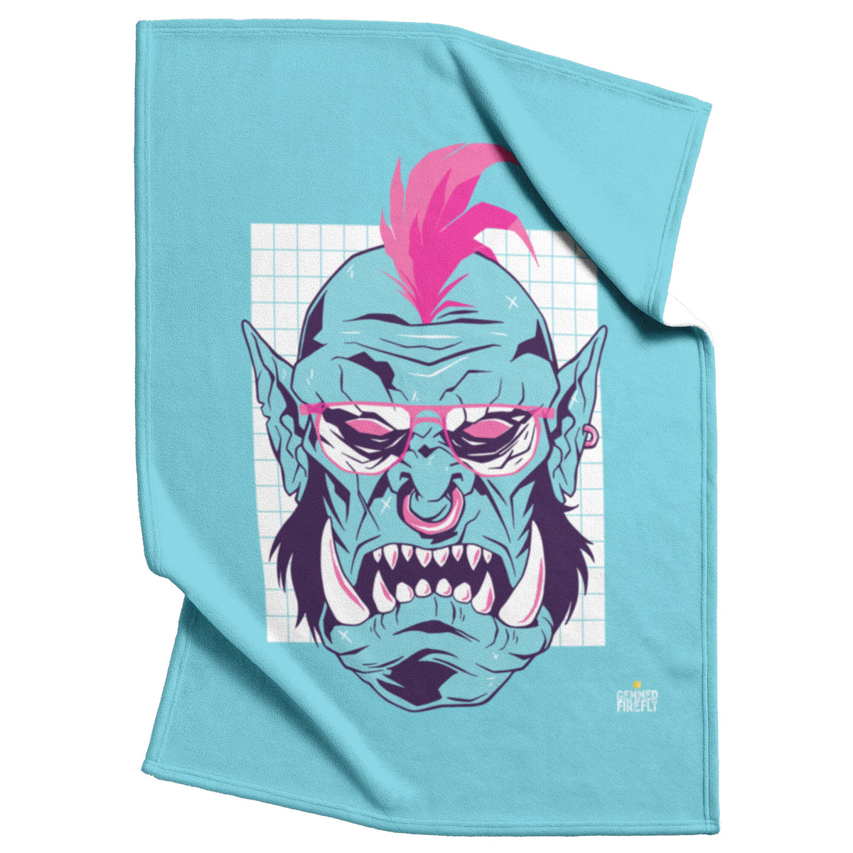 Vapor Orc Blue Blanket Blankets  - Gemmed Firefly