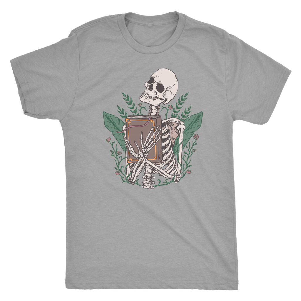 Libris Mortis - Skeleton with a Book Shirt T-shirt  - Gemmed Firefly